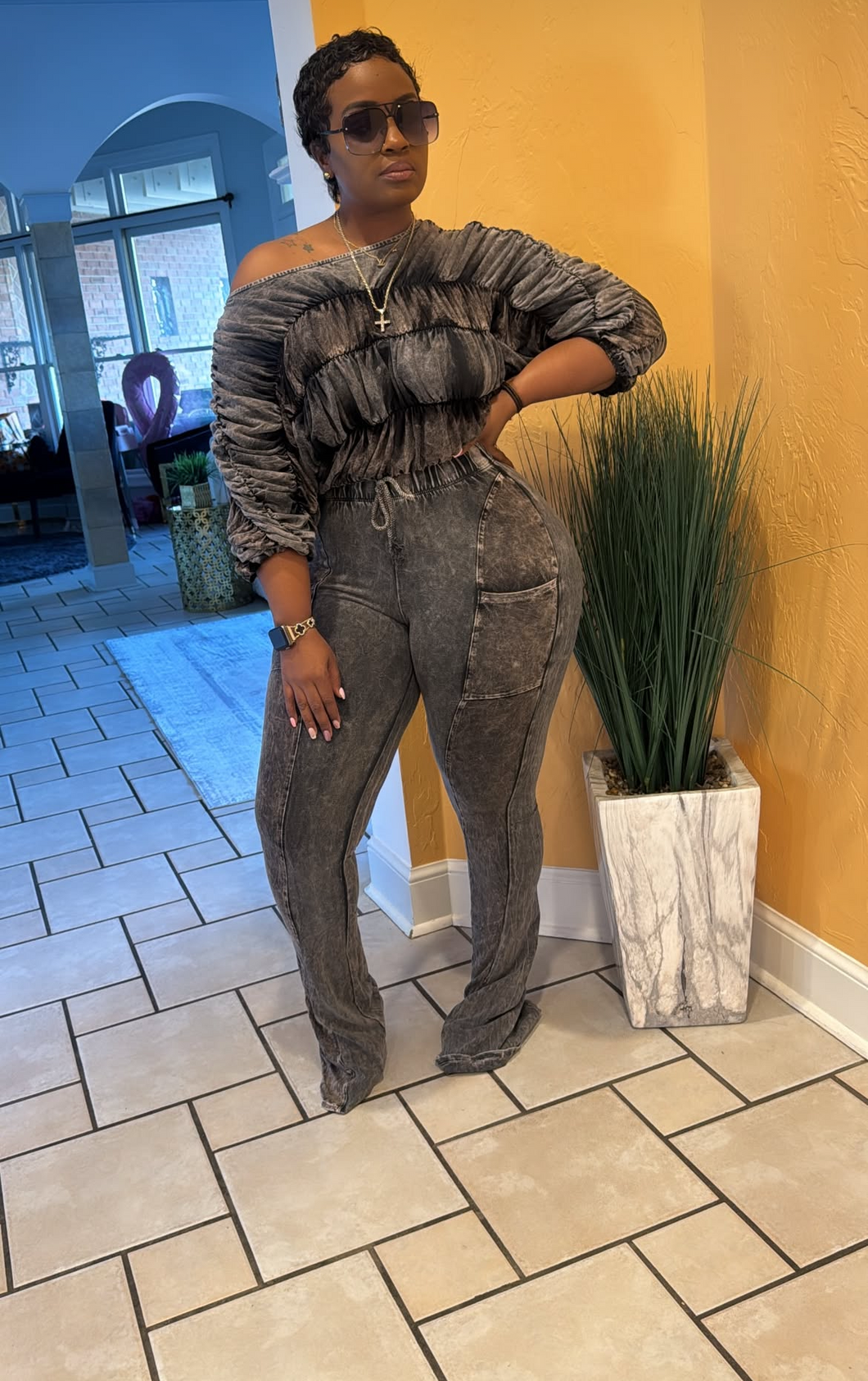 Mina Monroe Set BLACK