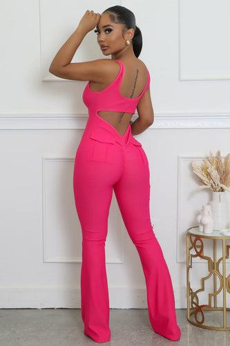 Work Me Out Jumpsuit (PINK)