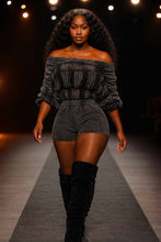 Load image into Gallery viewer, Mina Monroe Romper (BLACK)