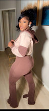 Load image into Gallery viewer, Valley Girl Hoodie Set Brown