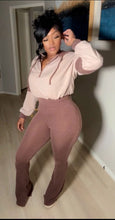 Load image into Gallery viewer, Valley Girl Hoodie Set Brown