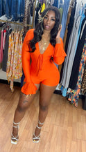 Load image into Gallery viewer, Serious Flirt Romper Orange