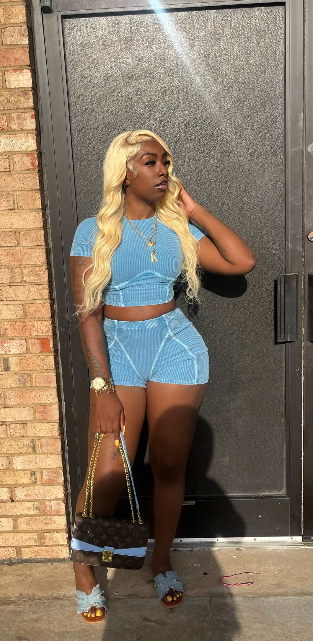 Princess Blue Short set
